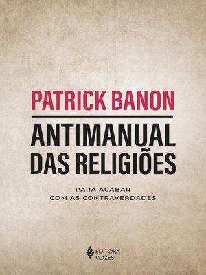 cover image of Antimanual das religiões